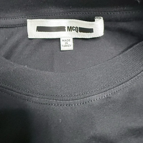 McQ by Alexander McQueen Graphic Black and Red Long Sleeve Shirt - Picture 5 of 6